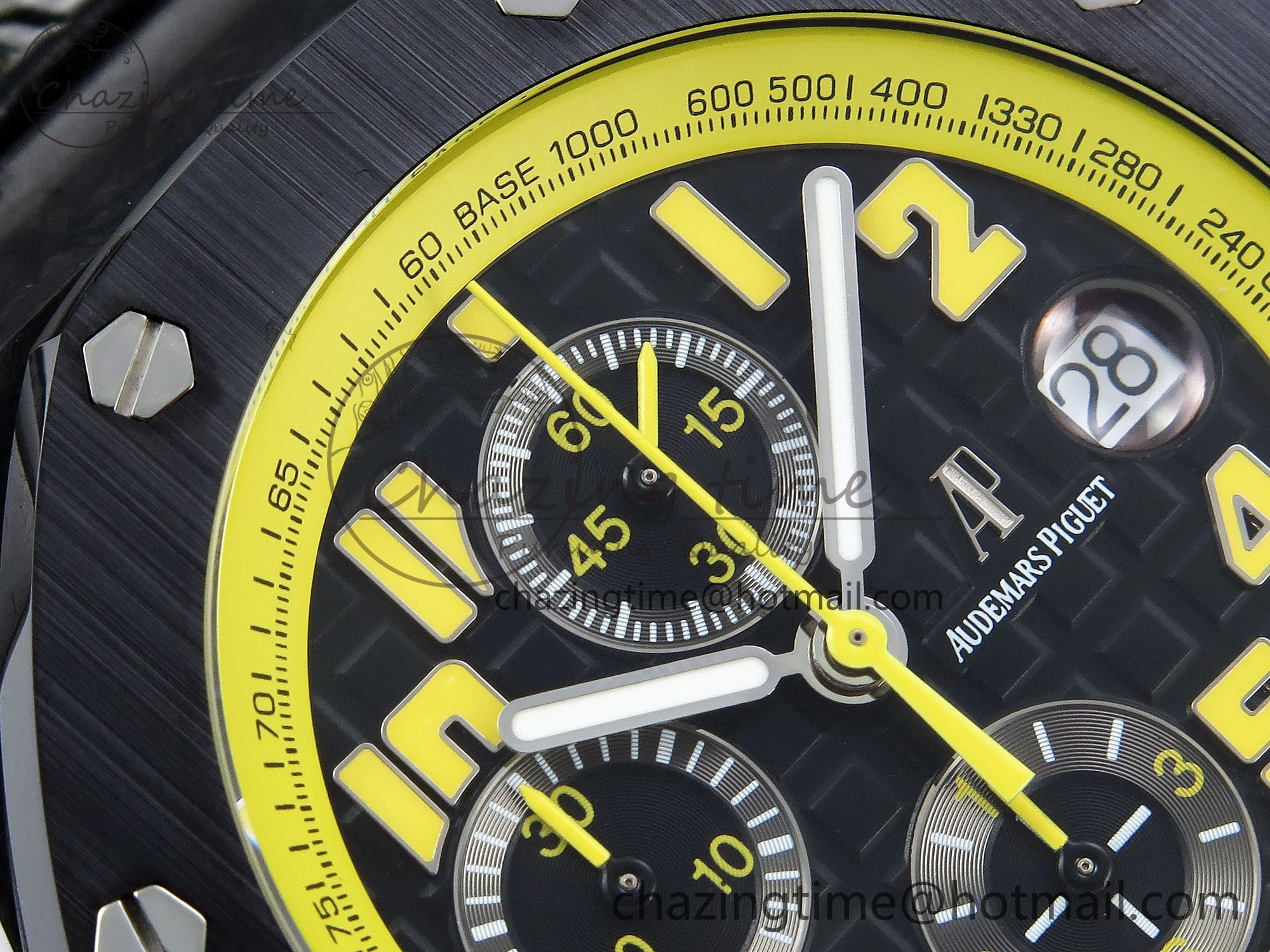 Royal Oak Offshore ‘Bumble Bee’ APF Best Edition on Black Rubber Strap A Affordable 4436