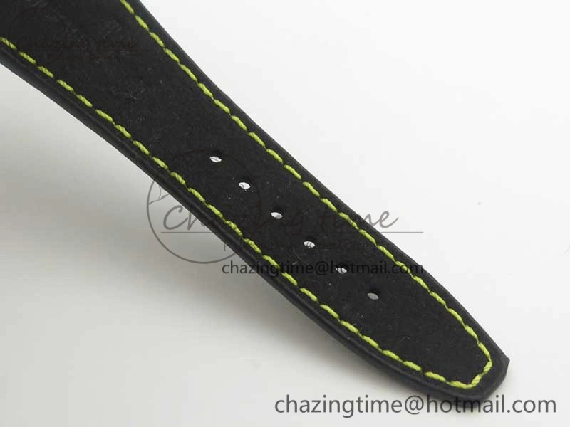 Comfortable Royal Oak Offshore Bumble Bee Forged Carbon 1:1 JF Best Edition On Leather Strap A7750 V2 w- Cyclops 4946