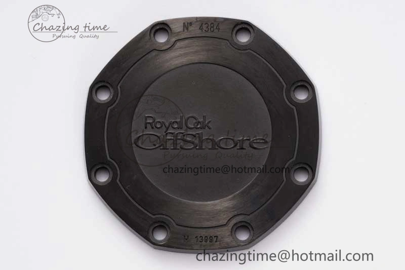 Elegant Royal Oak Offshore Bumble Bee Forged Carbon 1:1 JJF Best Edition on Yellow Rubber Strap A 4609