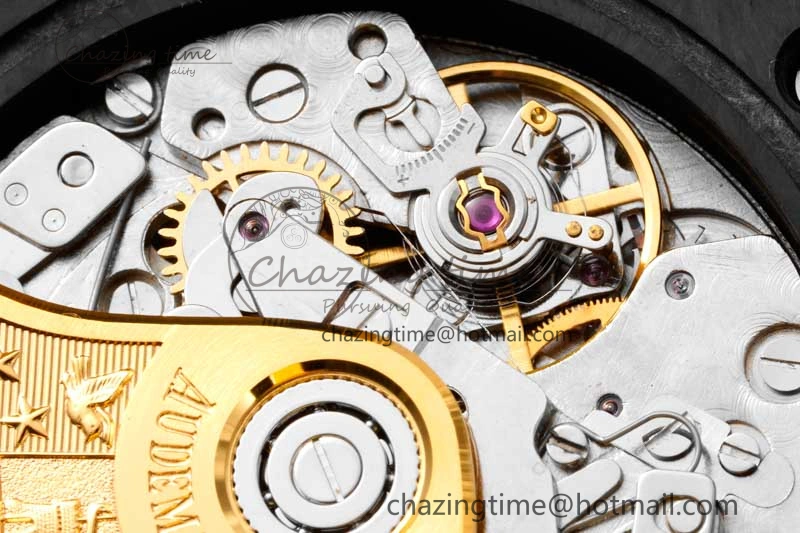 Elegant Royal Oak Offshore Bumble Bee Forged Carbon 1:1 JJF Best Edition on Yellow Rubber Strap A 4609