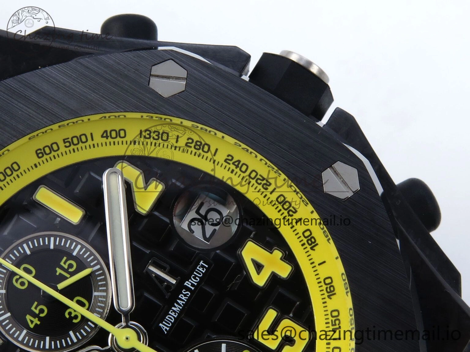 Royal Oak Offshore ‘Bumble Bee’ TKF Best Edition on Black Leather Strap A Durable 4356