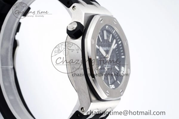 Royal Oak Offshore Diver 15703 APSF 1:1 Best Edition Black Dial on Black Rubber Strap A3120 Super Clone UrbanChic 4707