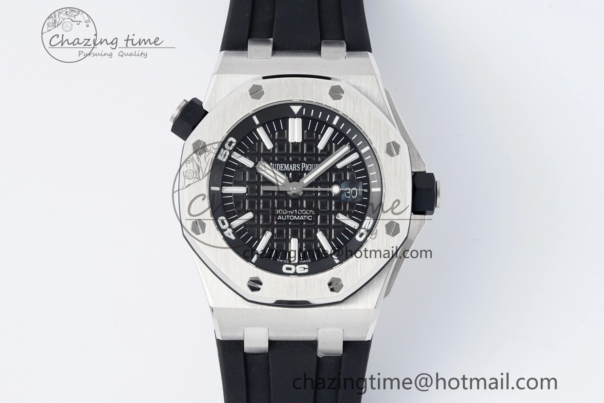 Royal Oak Offshore Diver 15703 APSF 1:1 Best Edition Black Dial on Black Rubber Strap A3120 Super Clone UrbanChic 4707