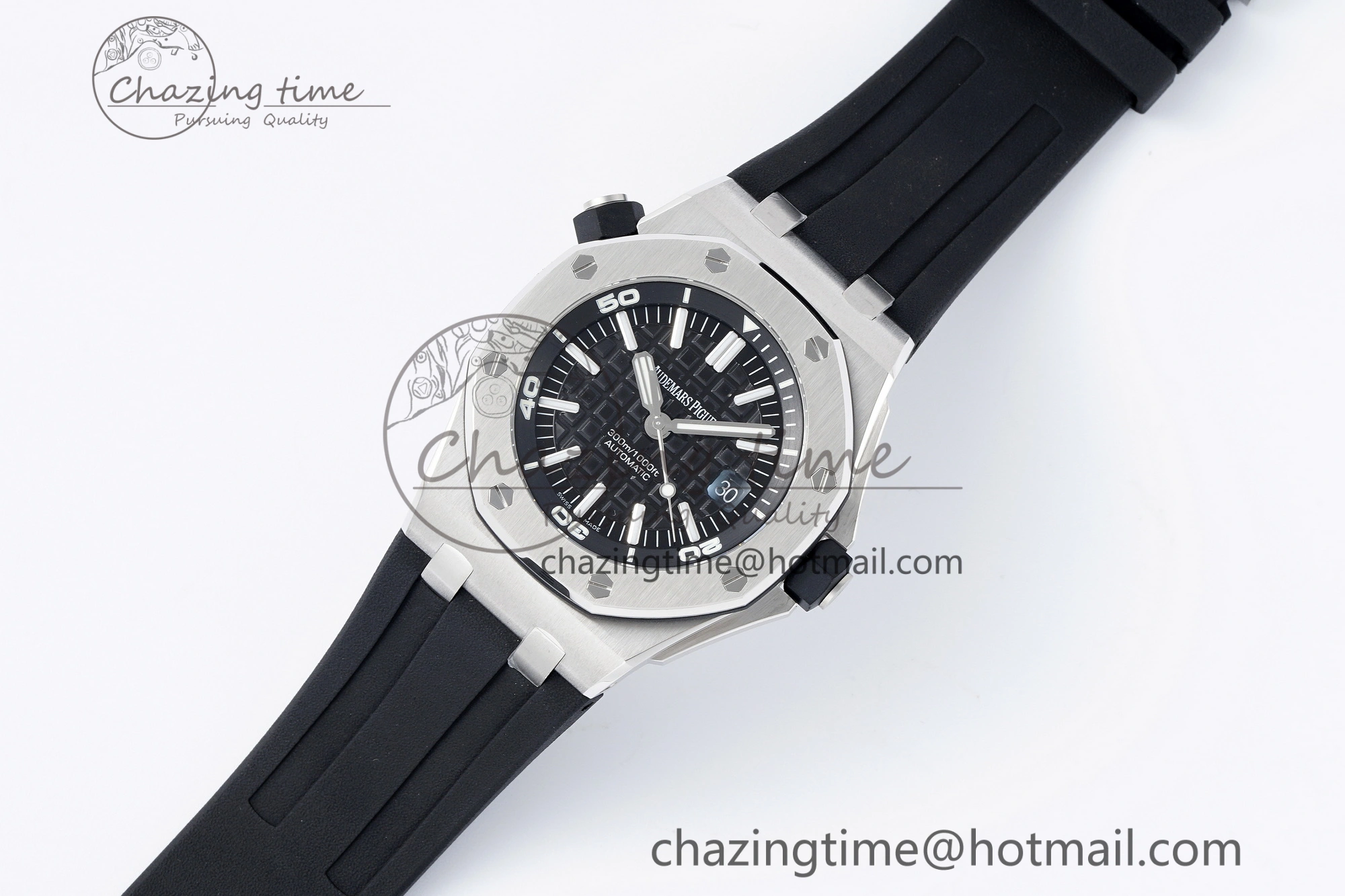 Royal Oak Offshore Diver 15703 APSF 1:1 Best Edition Black Dial on Black Rubber Strap A3120 Super Clone UrbanChic 4707