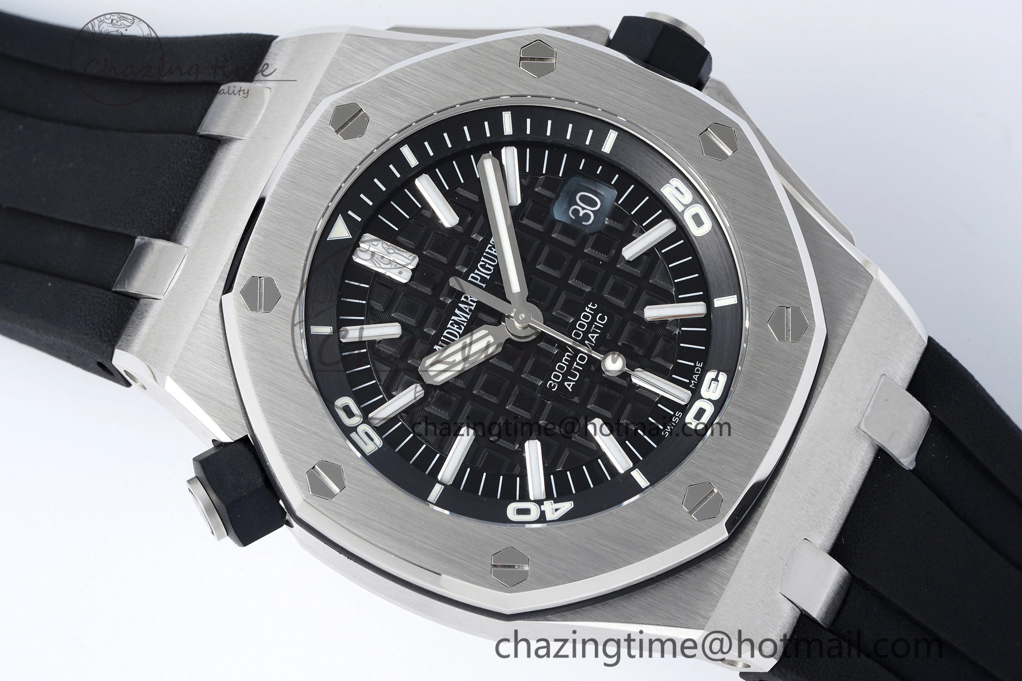 Royal Oak Offshore Diver 15703 APSF 1:1 Best Edition Black Dial on Black Rubber Strap A3120 Super Clone UrbanChic 4707