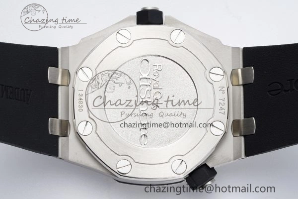 Royal Oak Offshore Diver 15703 APSF 1:1 Best Edition Black Dial on Black Rubber Strap A3120 Super Clone UrbanChic 4707