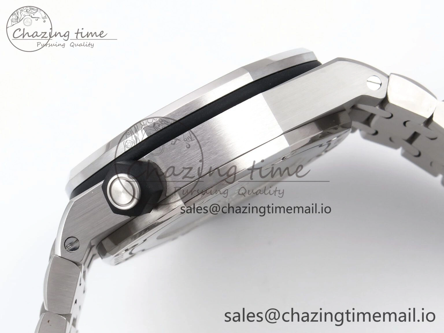 Breathable Royal Oak Offshore Diver 15703 APSF 1:1 Best Edition Black Dial on SS Bracelet SA3120 Super Clone 4391