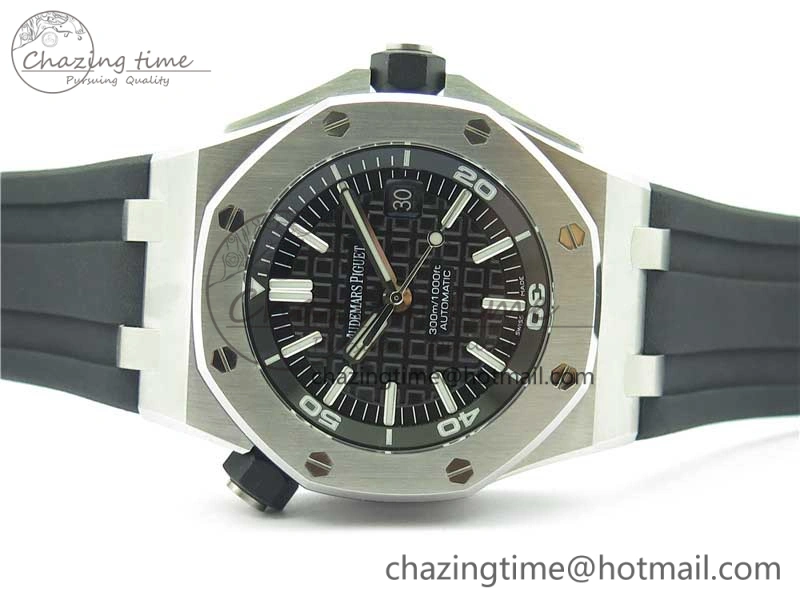 Royal Oak Offshore Diver 15703 JF 1:1 Best Edition on Rubber Strap A2824 V Neat 4834