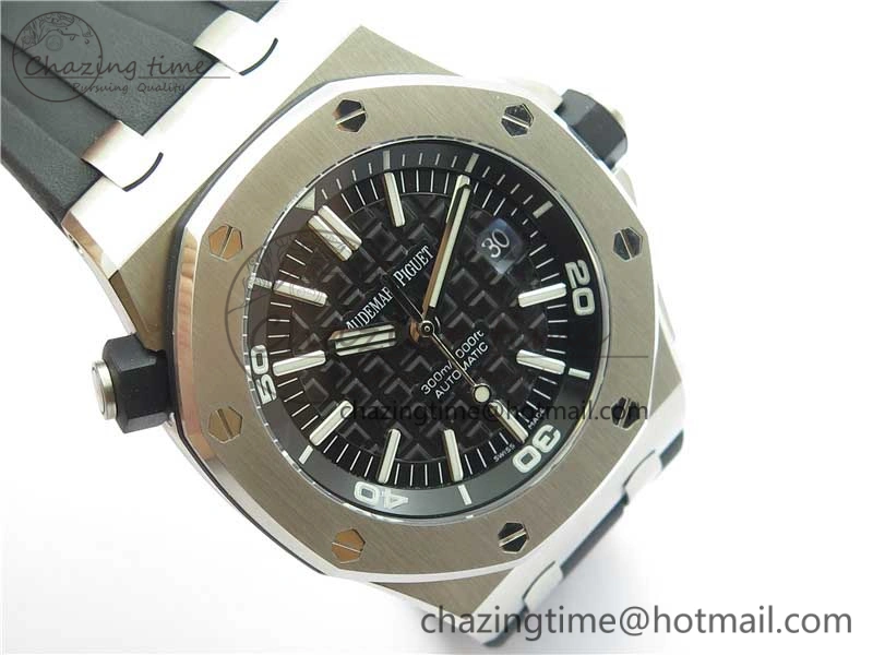 Royal Oak Offshore Diver 15703 JF 1:1 Best Edition on Rubber Strap A2824 V Neat 4834