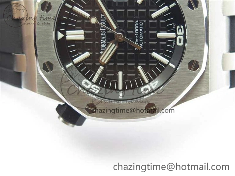 Royal Oak Offshore Diver 15703 JF 1:1 Best Edition on Rubber Strap A2824 V Neat 4834