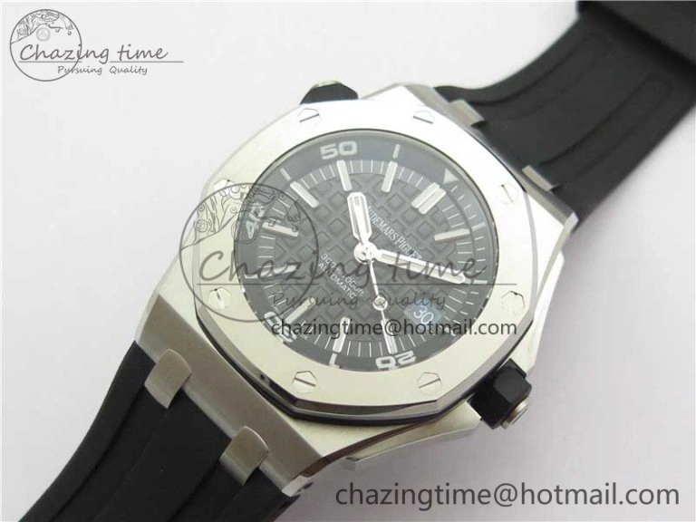 Royal Oak Offshore Diver 15703 JF 1:1 Best Edition on Rubber Strap A2824 V Neat 4834