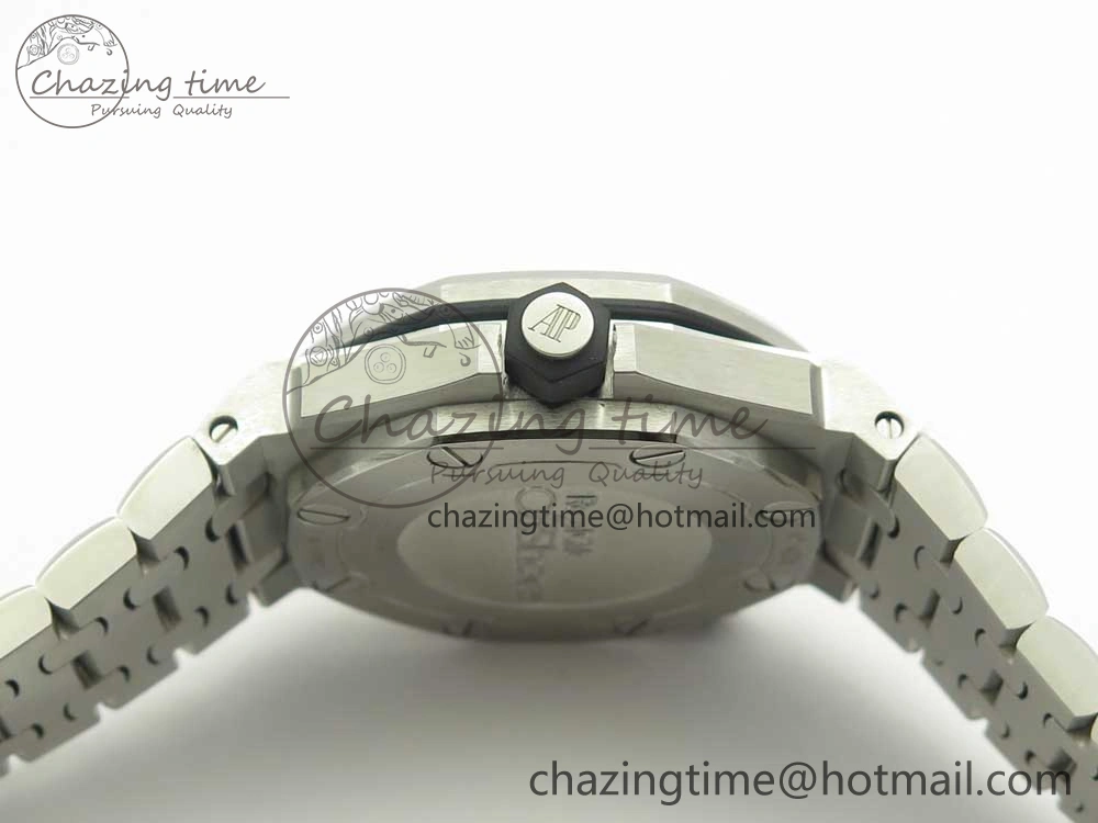 Royal Oak Offshore Diver 15703 JF 1:1 Best Edition on SS Bracelet A2824 V9. TopPick 4875