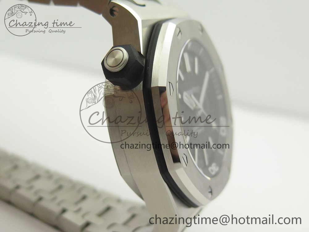 Royal Oak Offshore Diver 15703 JF 1:1 Best Edition on SS Bracelet A2824 V9. TopPick 4875