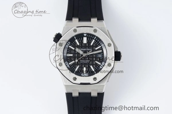 Compact Royal Oak Offshore Diver 15703 RSF 1:1 Best Edition on Rubber Strap A 4736