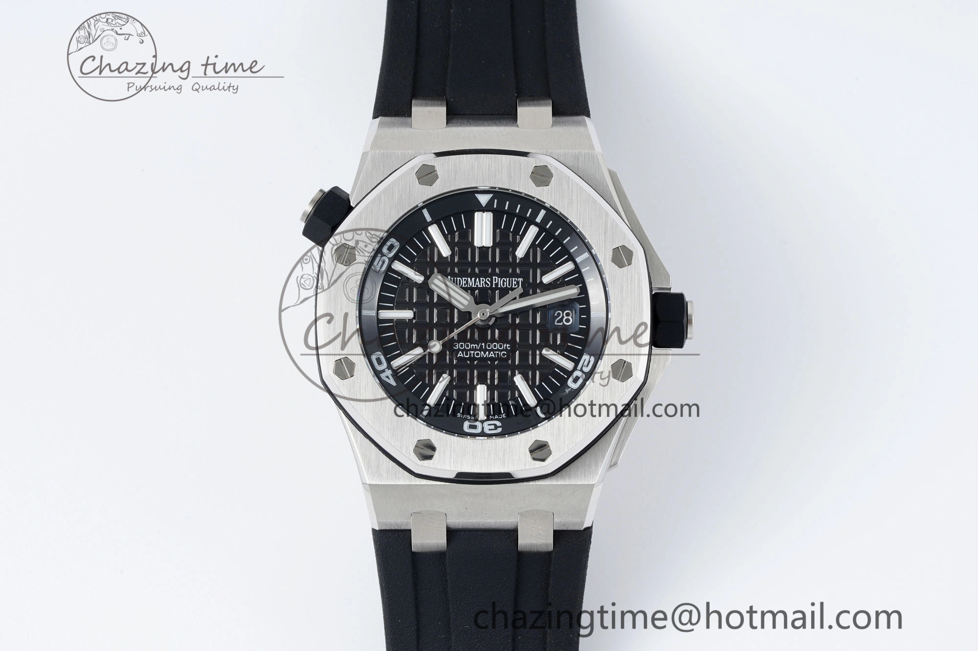 Compact Royal Oak Offshore Diver 15703 RSF 1:1 Best Edition on Rubber Strap A 4736