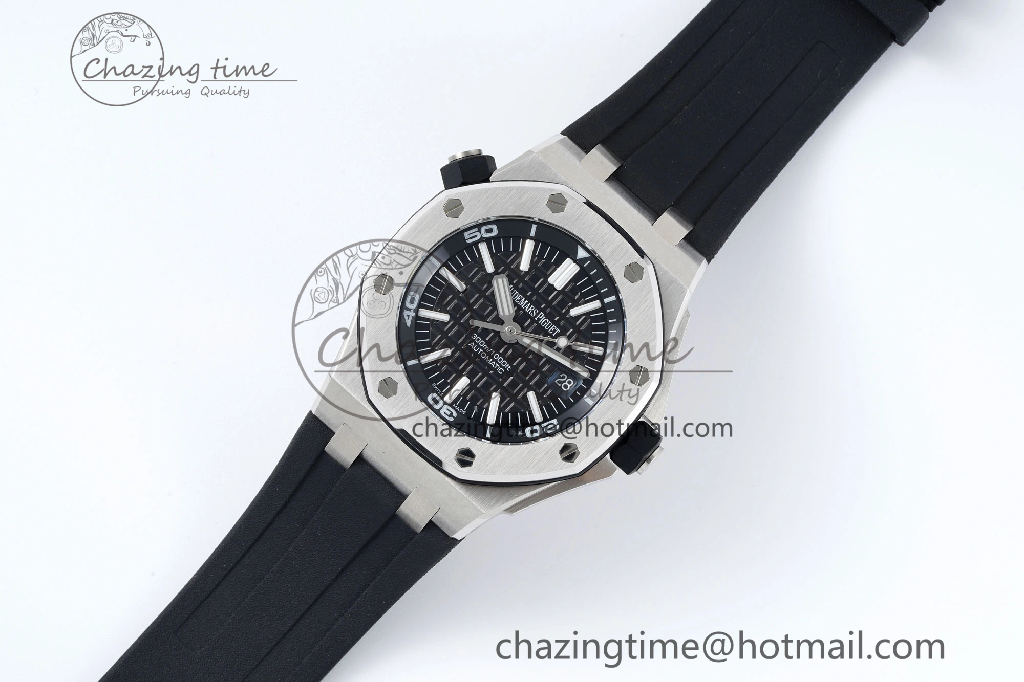 Compact Royal Oak Offshore Diver 15703 RSF 1:1 Best Edition on Rubber Strap A 4736