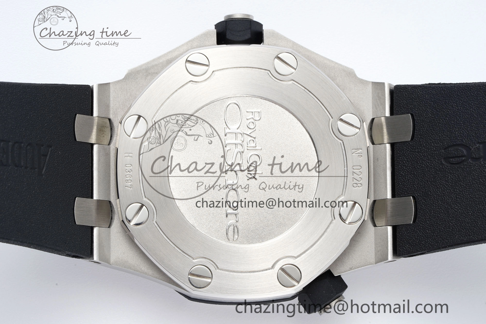 Compact Royal Oak Offshore Diver 15703 RSF 1:1 Best Edition on Rubber Strap A 4736