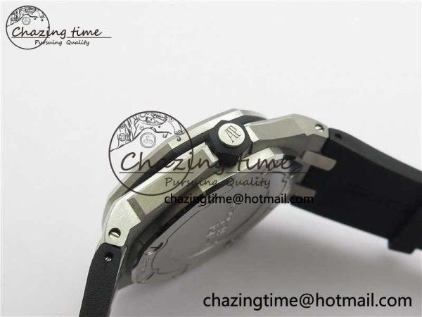 Royal Oak Offshore Diver 15703 ZF 1:1 Best Edition Black Dial on Black Rubber Strap A Trendsetting 4816
