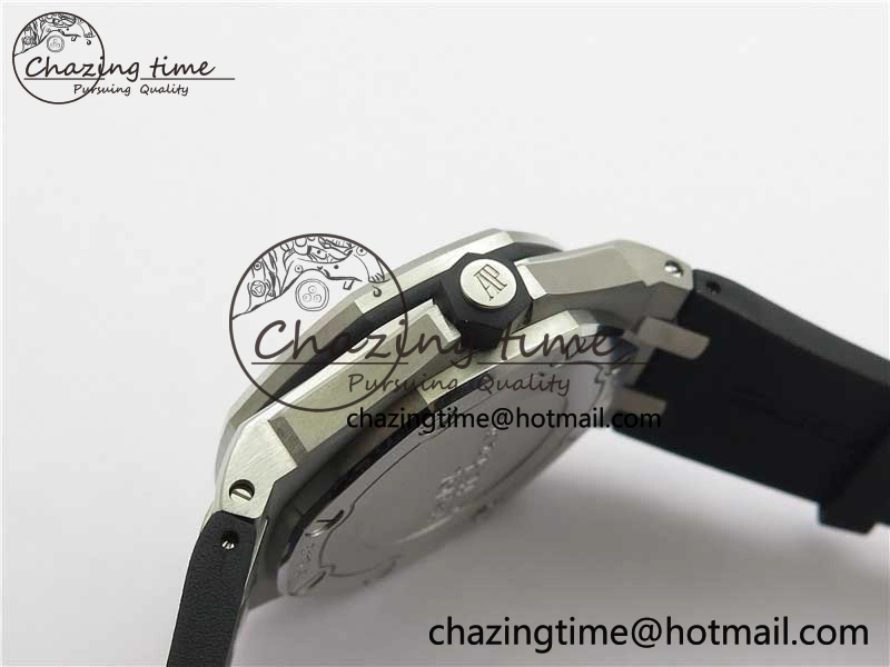Royal Oak Offshore Diver 15703 ZF 1:1 Best Edition Black Dial on Black Rubber Strap A Trendsetting 4816