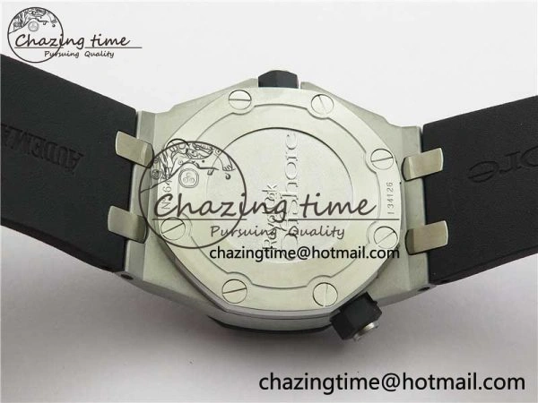 Royal Oak Offshore Diver 15703 ZF 1:1 Best Edition Black Dial on Black Rubber Strap A Trendsetting 4816