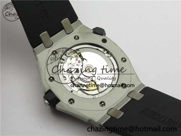 Royal Oak Offshore Diver 15703 ZF 1:1 Best Edition Black Dial on Black Rubber Strap A Trendsetting 4816