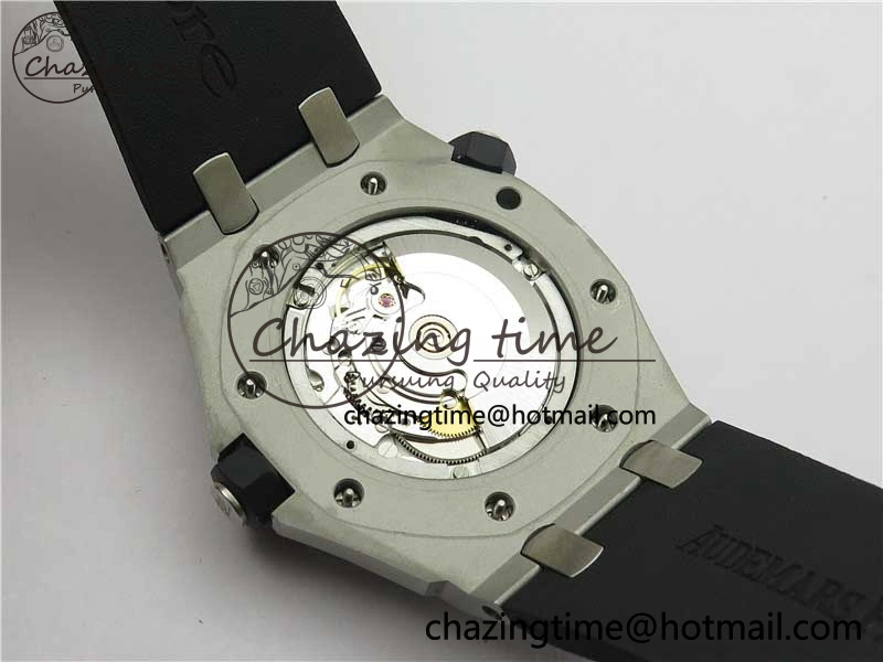 Royal Oak Offshore Diver 15703 ZF 1:1 Best Edition Black Dial on Black Rubber Strap A Trendsetting 4816