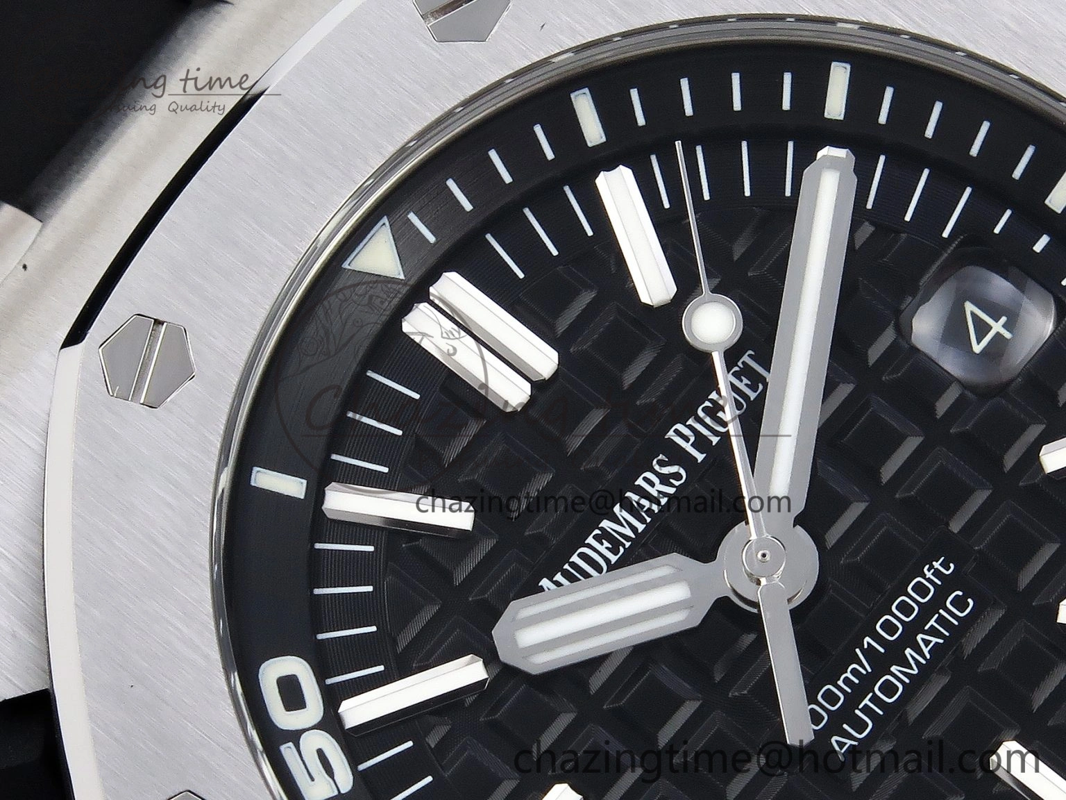 Royal Oak Offshore Diver 15703 ZF 1:1 Best Edition Black Dial on Black Rubber Strap SA3120 Super Clone V MultiPurpose 4569