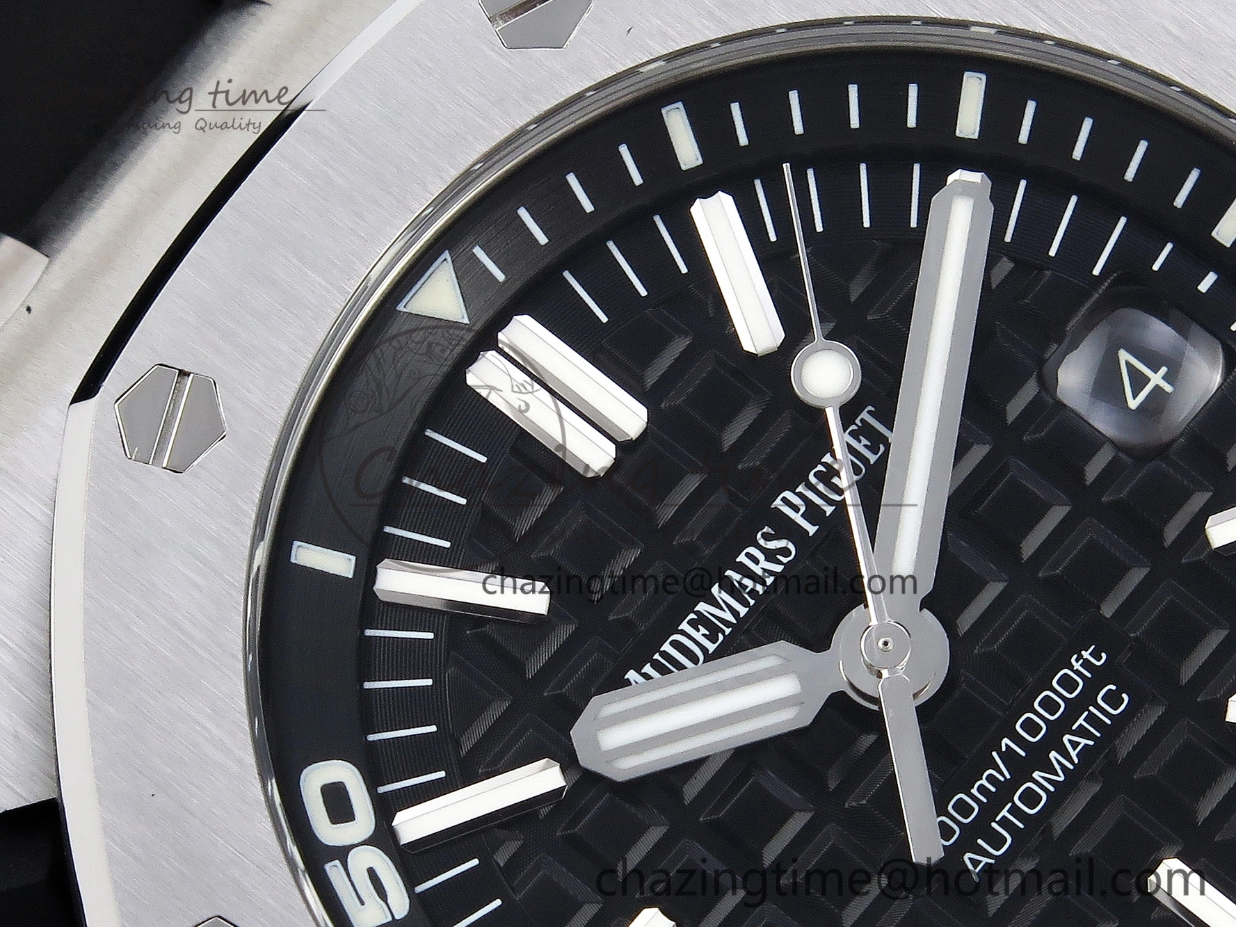 Royal Oak Offshore Diver 15703 ZF 1:1 Best Edition Black Dial on Black Rubber Strap SA3120 Super Clone V MultiPurpose 4569