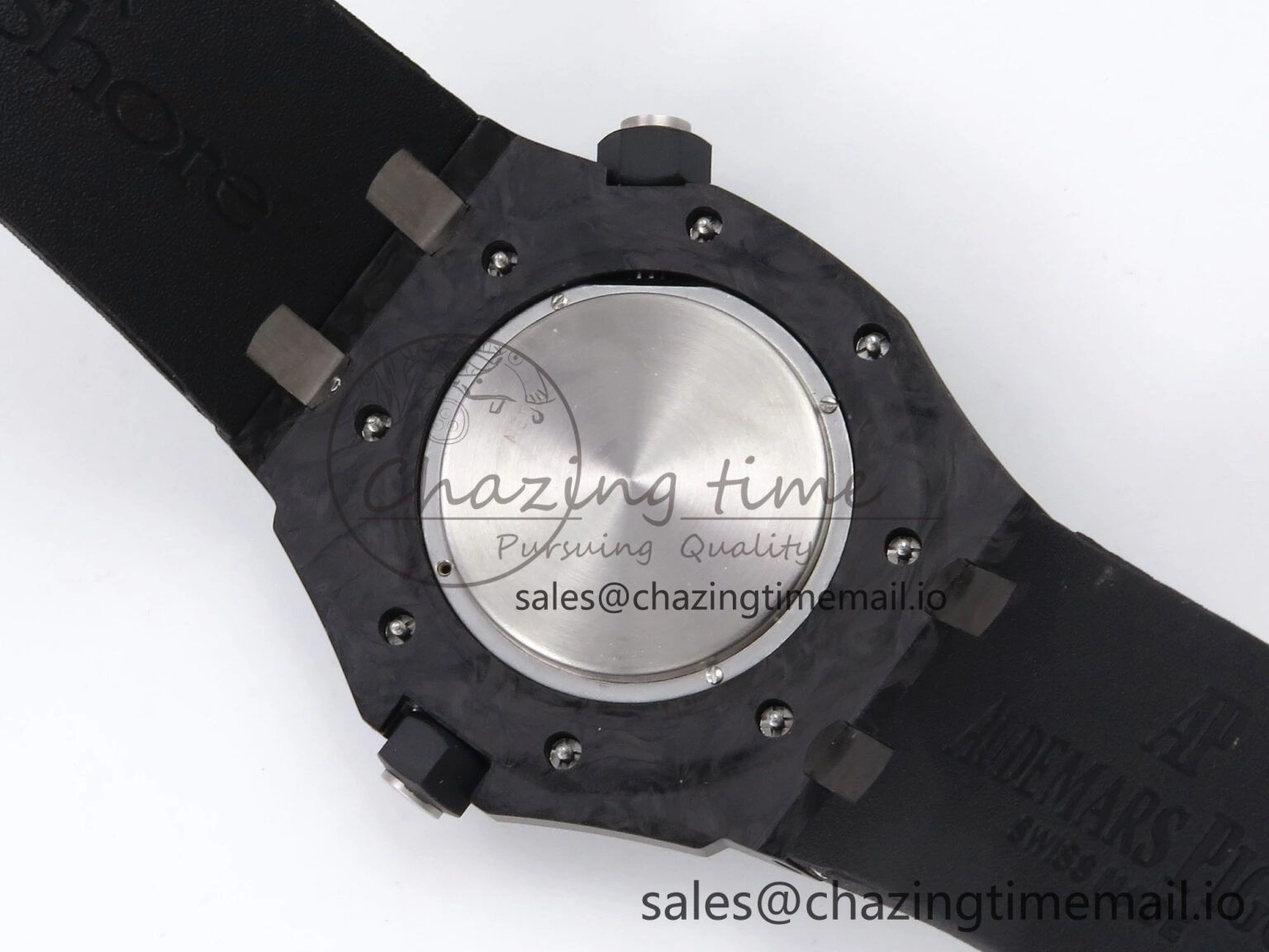 Comfortable Royal Oak Offshore Diver 15706 Forged Carbon IPF Best Edition on Rubber Strap MIYOTA 4394