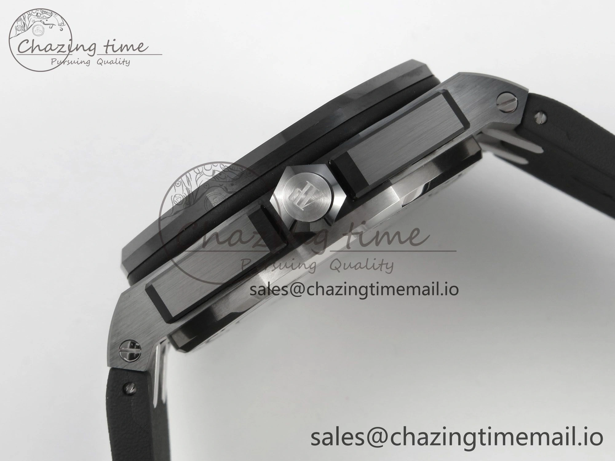 Neat Royal Oak Offshore Diver 15707 Black Ceramic APSF Black Orange Dial on Black Rubber Strap SH3120 Super Clone 4255