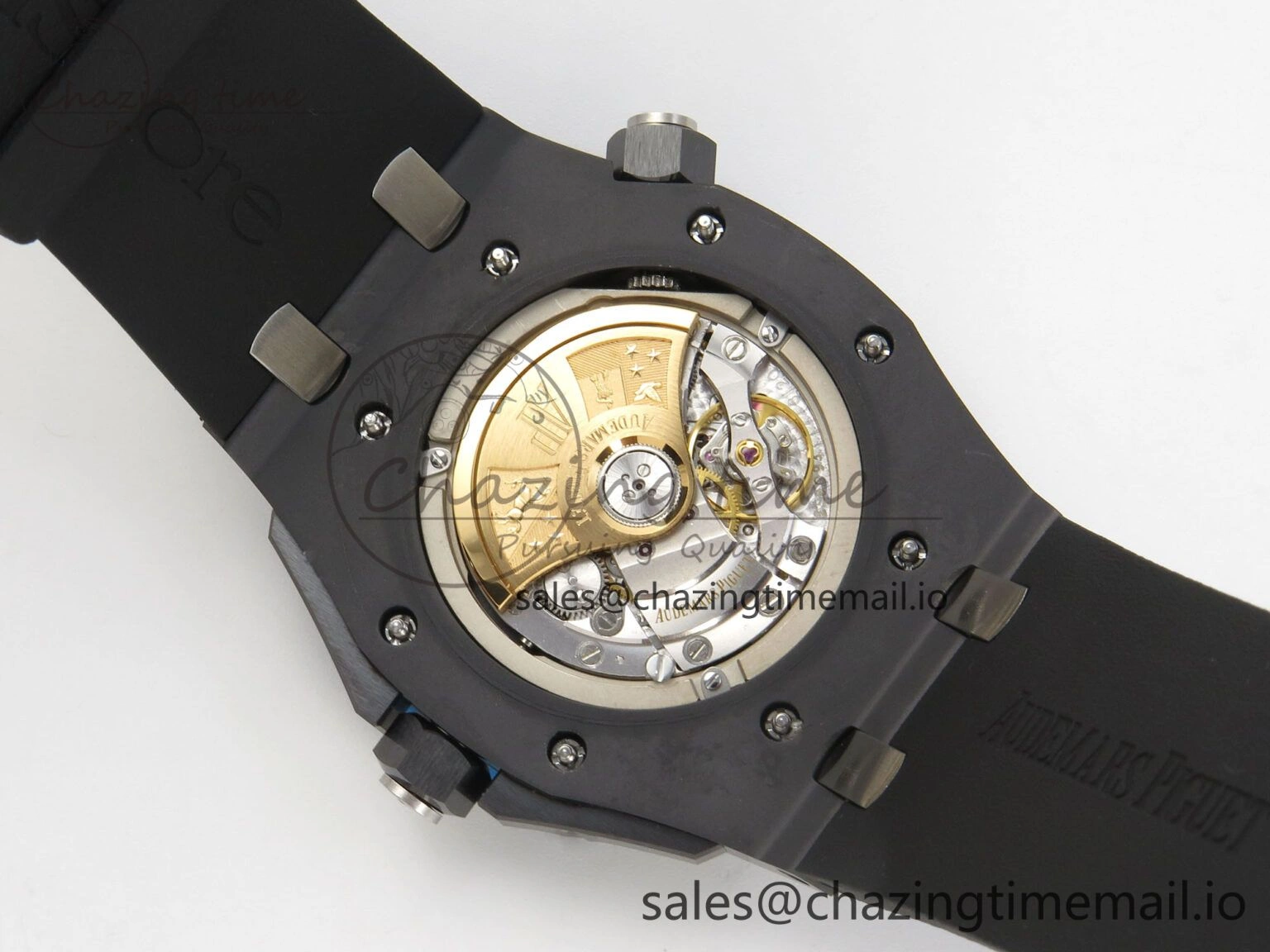 Neat Royal Oak Offshore Diver 15707 Black Ceramic APSF Black Orange Dial on Black Rubber Strap SH3120 Super Clone 4255