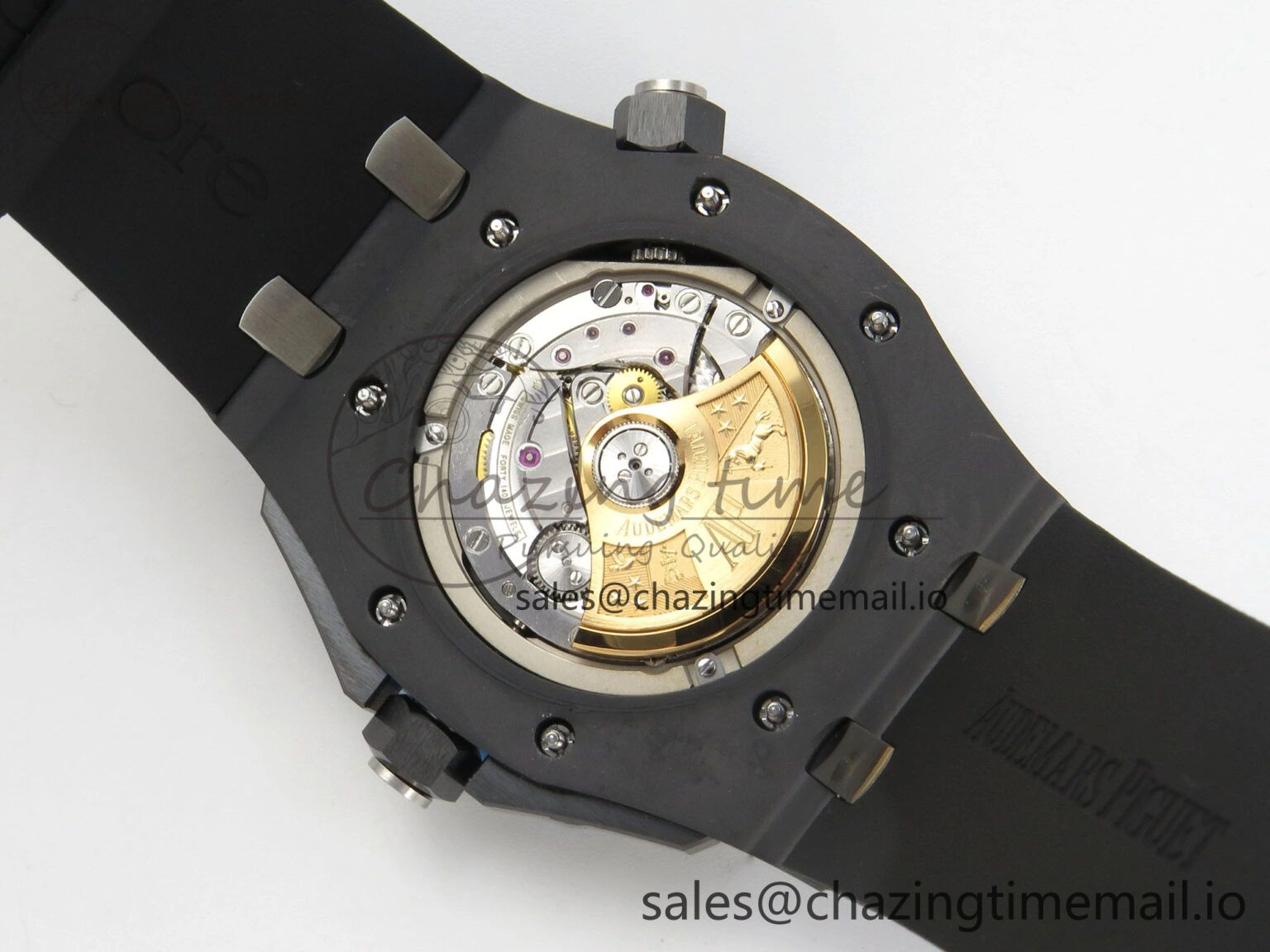Neat Royal Oak Offshore Diver 15707 Black Ceramic APSF Black Orange Dial on Black Rubber Strap SH3120 Super Clone 4255