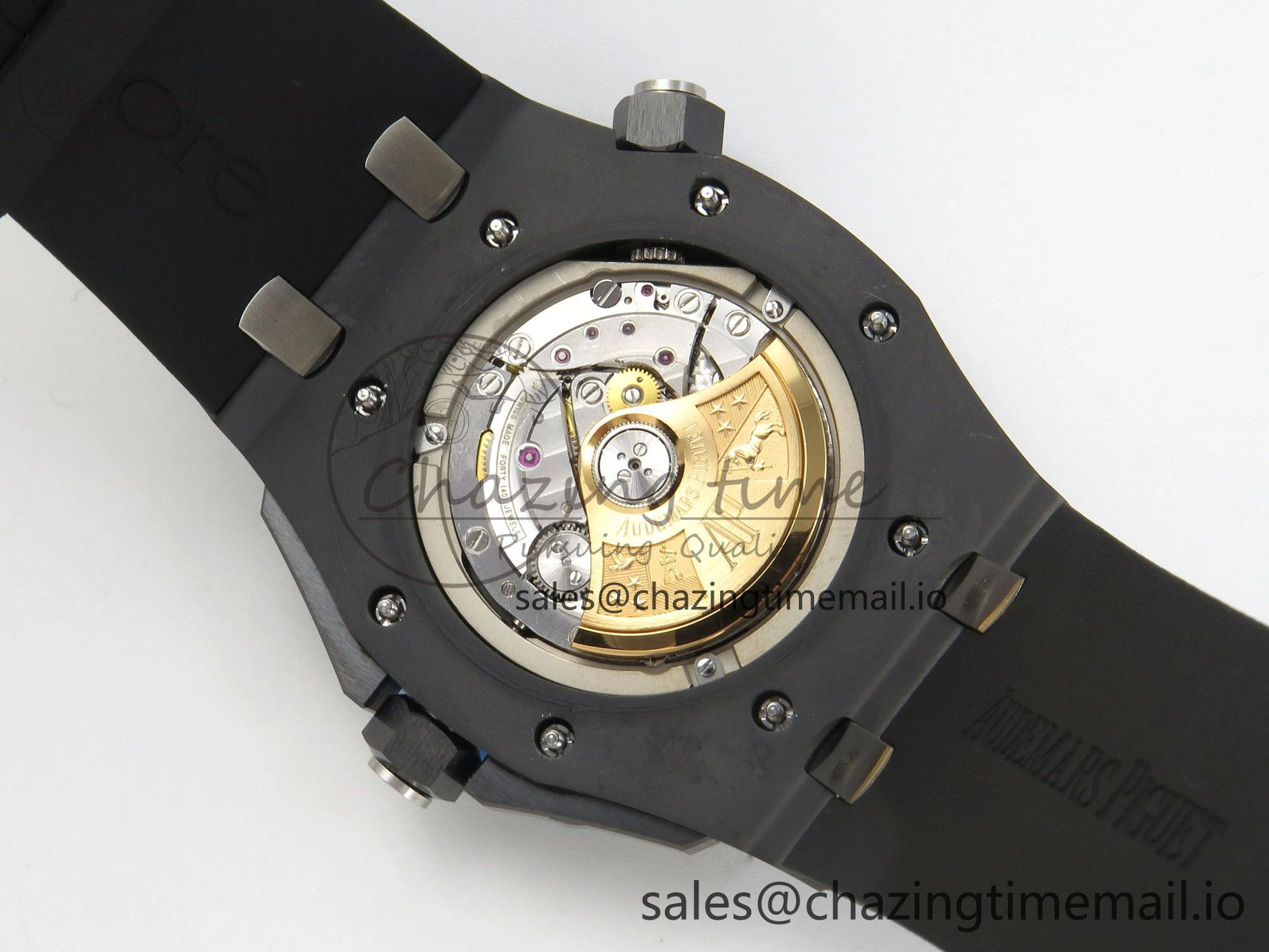 Neat Royal Oak Offshore Diver 15707 Black Ceramic APSF Black Orange Dial on Black Rubber Strap SH3120 Super Clone 4255