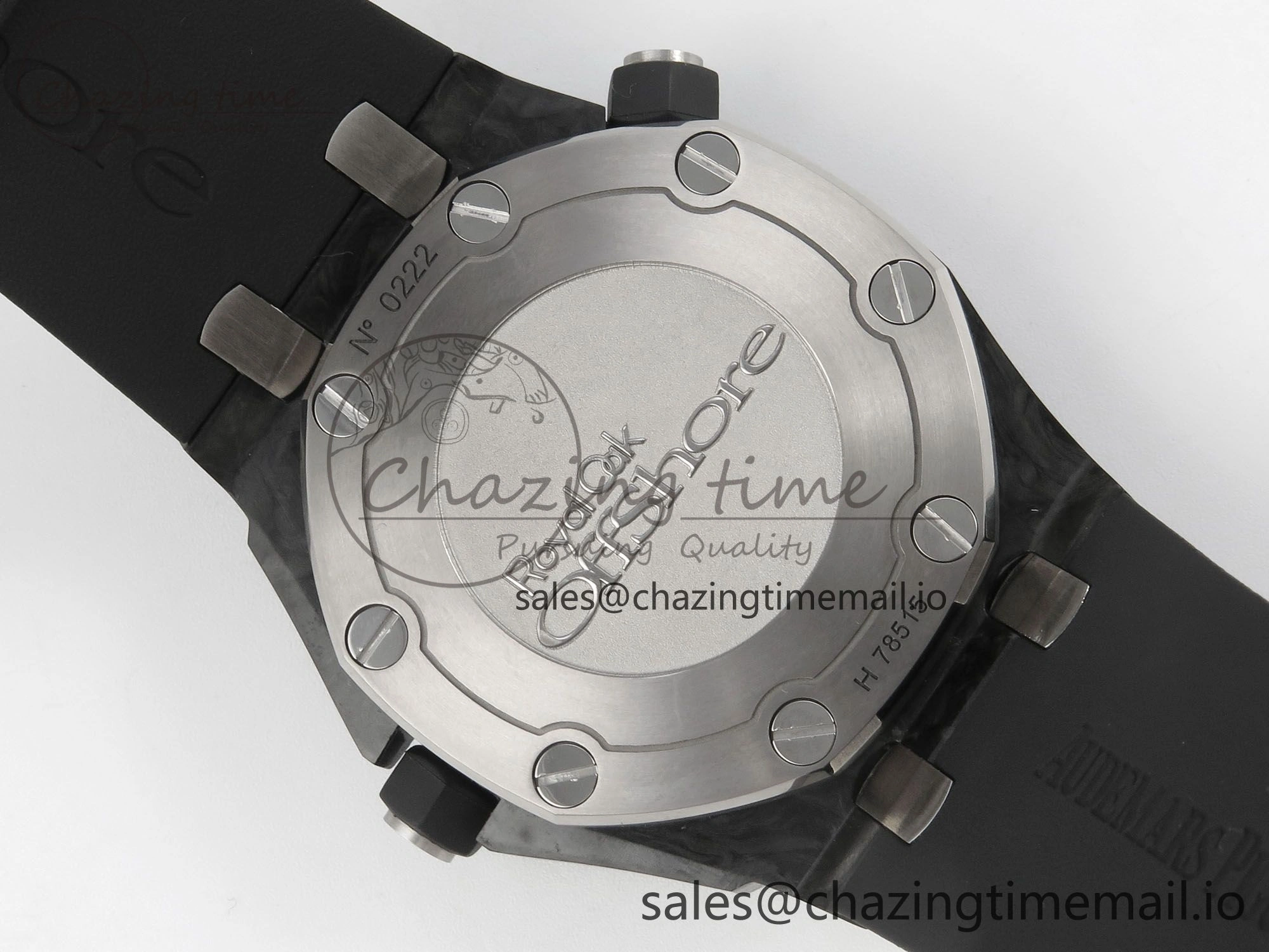 DailyWear Royal Oak Offshore Diver 15707 Black Ceramic APSF Black Yellow Dial on Black Rubber Strap SH3120 Super Clone 4253