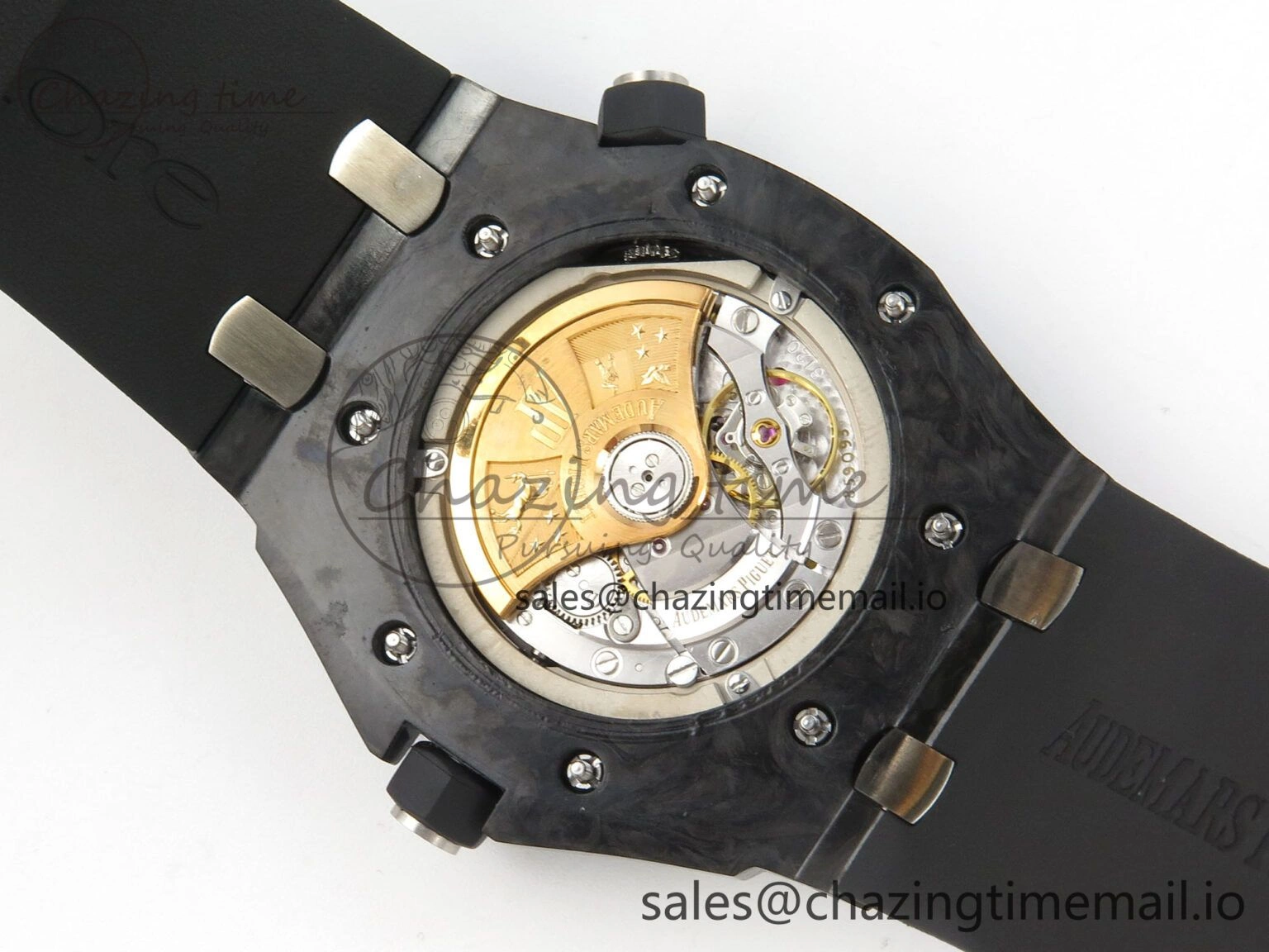 DailyWear Royal Oak Offshore Diver 15707 Black Ceramic APSF Black Yellow Dial on Black Rubber Strap SH3120 Super Clone 4253