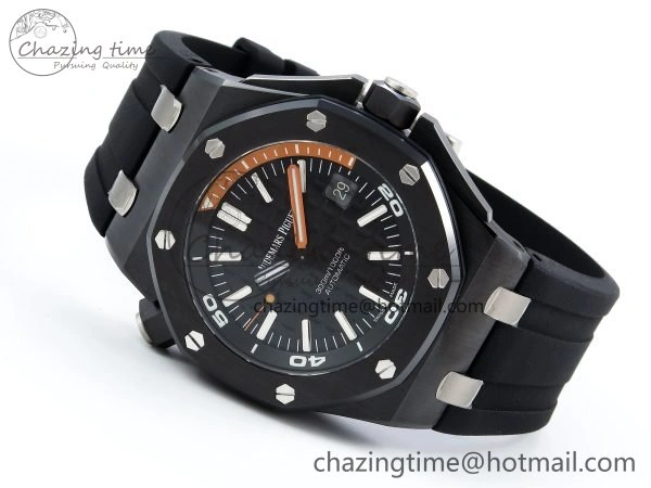 Royal Oak Offshore Diver 15707 Black Ceramic ZF 1:1 Best Edition SA3120 Super Clone WrinkleFree 4425