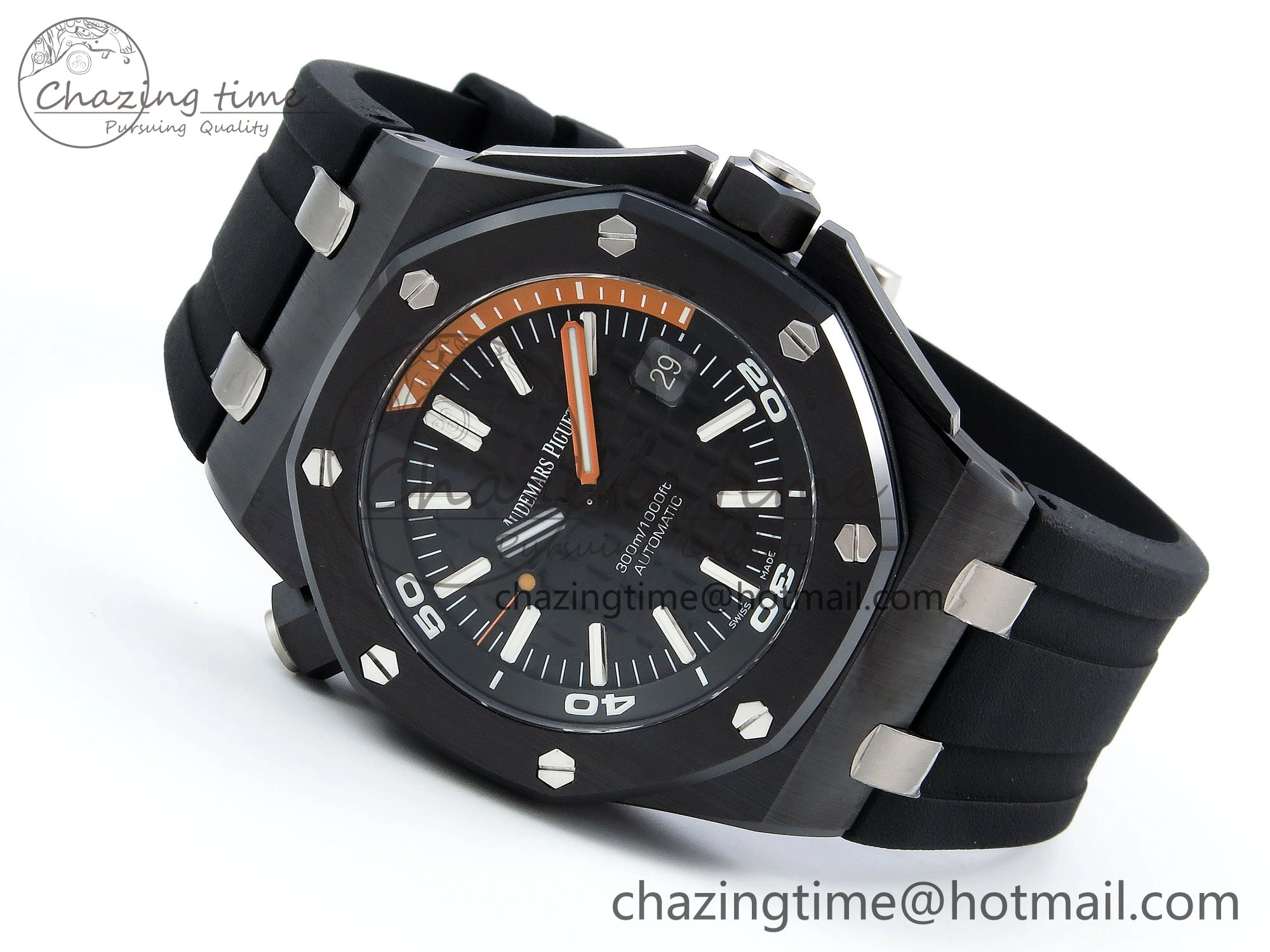 Royal Oak Offshore Diver 15707 Black Ceramic ZF 1:1 Best Edition SA3120 Super Clone WrinkleFree 4425