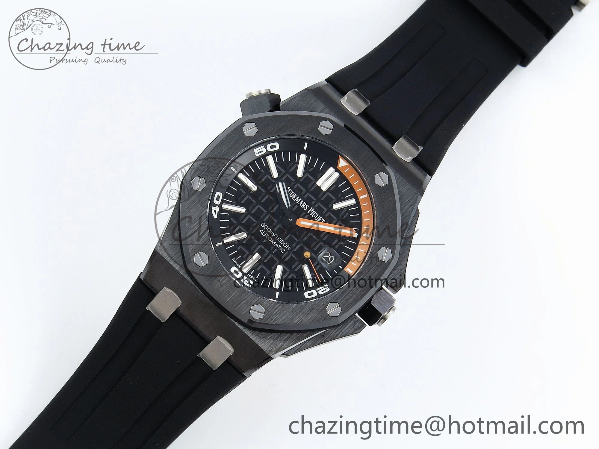Royal Oak Offshore Diver 15707 Black Ceramic ZF 1:1 Best Edition SA3120 Super Clone WrinkleFree 4425