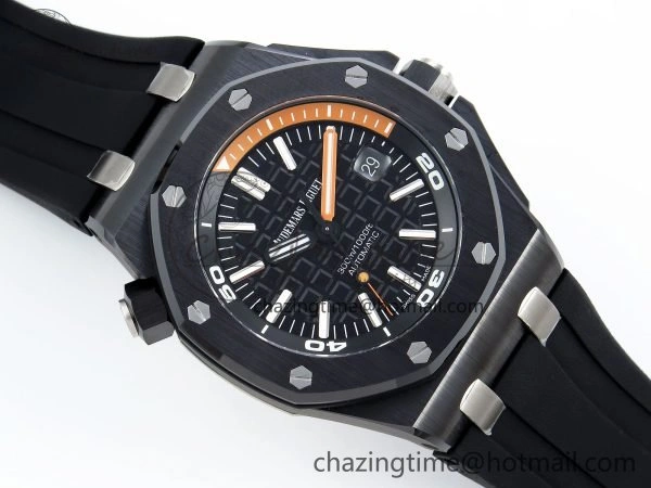 Royal Oak Offshore Diver 15707 Black Ceramic ZF 1:1 Best Edition SA3120 Super Clone WrinkleFree 4425