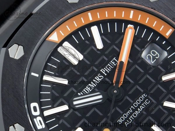 Royal Oak Offshore Diver 15707 Black Ceramic ZF 1:1 Best Edition SA3120 Super Clone WrinkleFree 4425