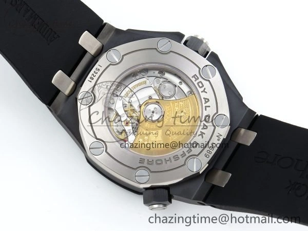 Royal Oak Offshore Diver 15707 Black Ceramic ZF 1:1 Best Edition SA3120 Super Clone WrinkleFree 4425
