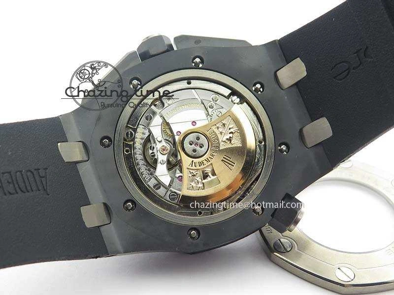 StreetReady Royal Oak Offshore Diver 15707 Real Ceramic BP-Maker On Rubber Strap A 5040