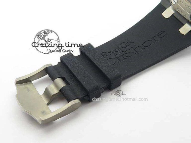 StreetReady Royal Oak Offshore Diver 15707 Real Ceramic BP-Maker On Rubber Strap A 5040