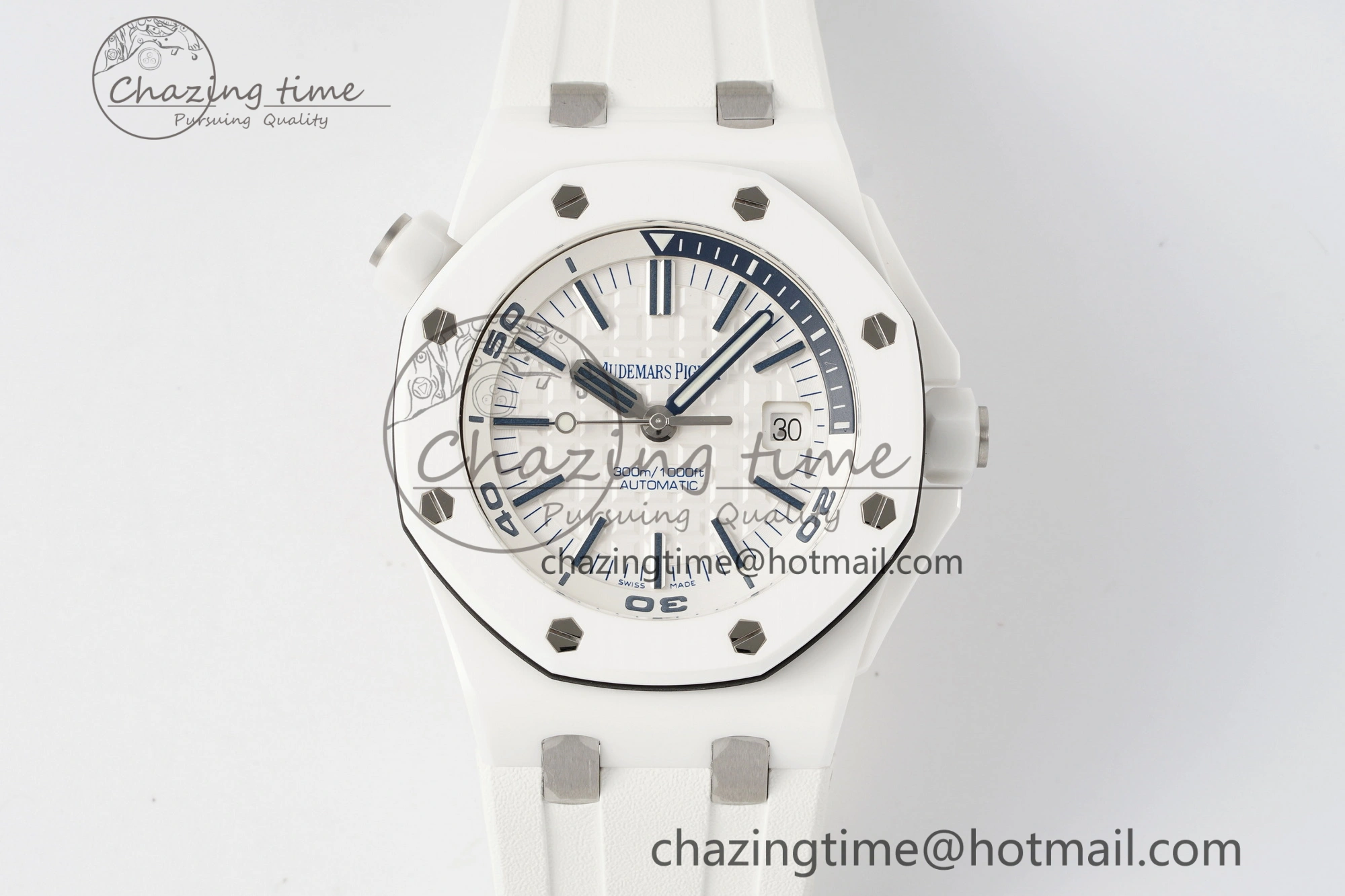 Royal Oak Offshore Diver 15707 White Ceramic APSF 1:1 Best Edition SA3120 Super Clone DailyWear 4597