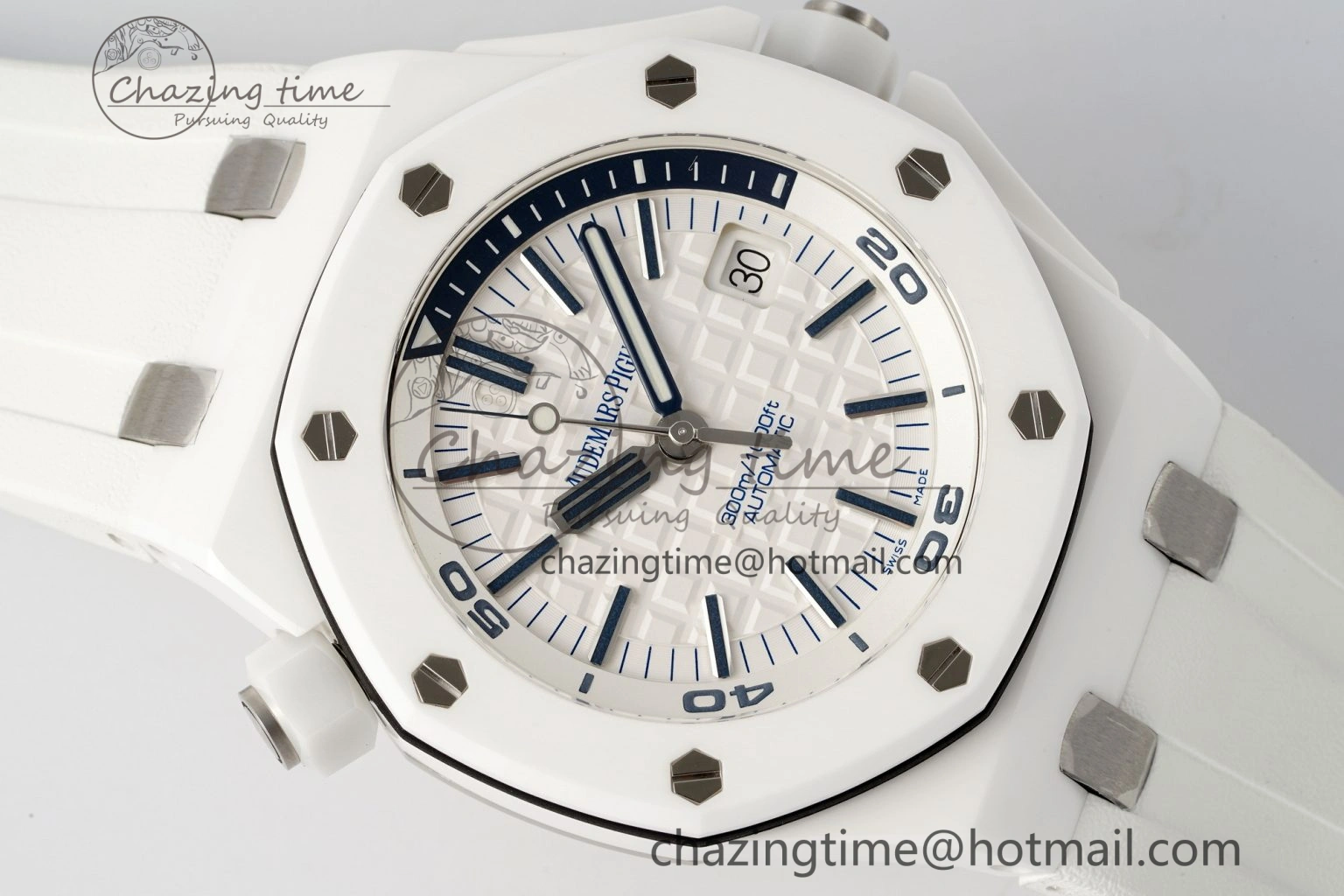 Royal Oak Offshore Diver 15707 White Ceramic APSF 1:1 Best Edition SA3120 Super Clone DailyWear 4597