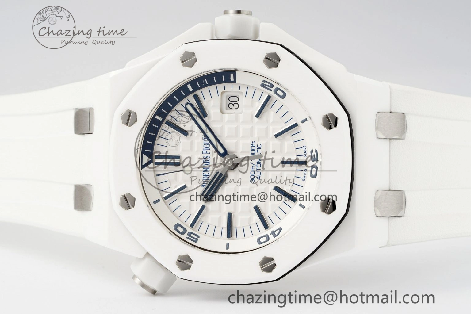 Royal Oak Offshore Diver 15707 White Ceramic APSF 1:1 Best Edition SA3120 Super Clone DailyWear 4597