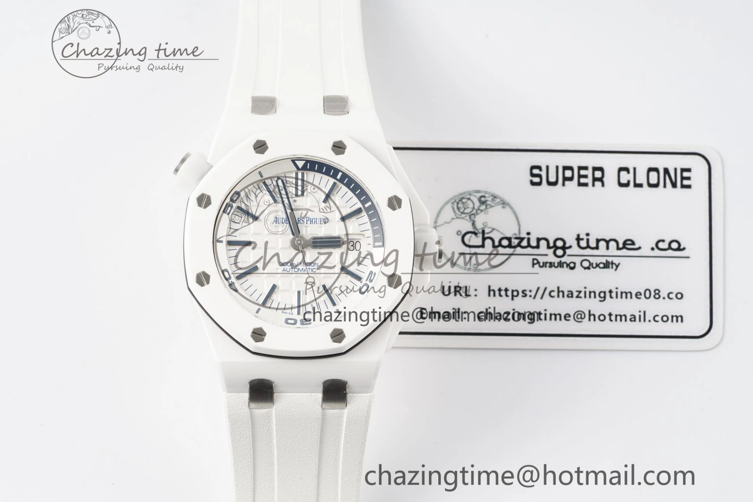 Royal Oak Offshore Diver 15707 White Ceramic APSF 1:1 Best Edition SA3120 Super Clone DailyWear 4597