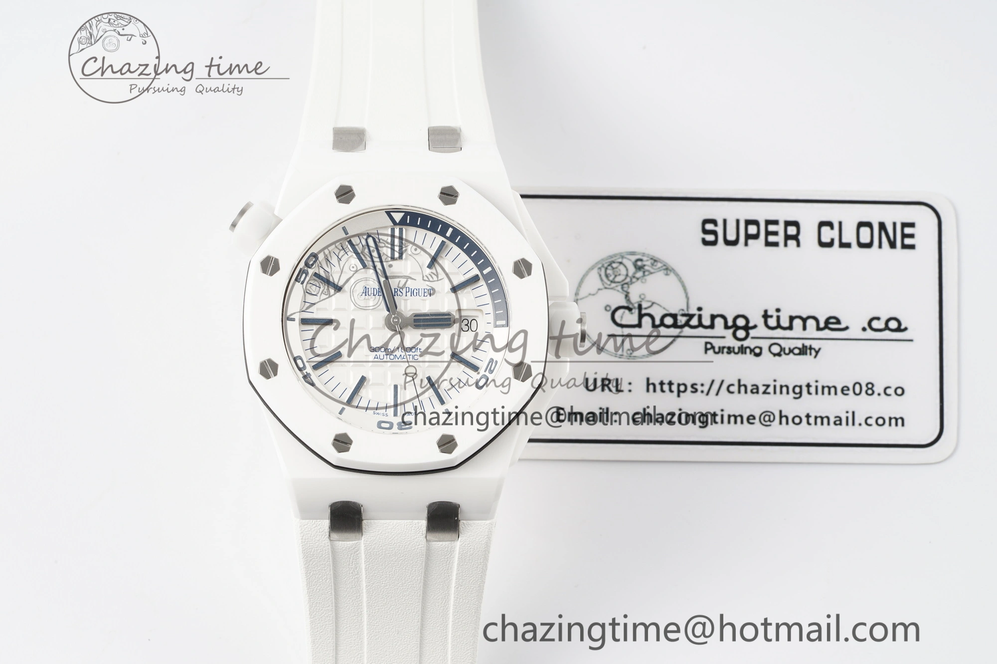 Royal Oak Offshore Diver 15707 White Ceramic APSF 1:1 Best Edition SA3120 Super Clone DailyWear 4597