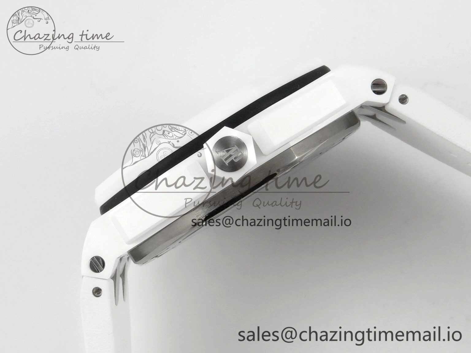 Royal Oak Offshore Diver 15707 White Ceramic APSF White Dial on White Rubber Strap SH3120 Super Clone Upgraded 4257