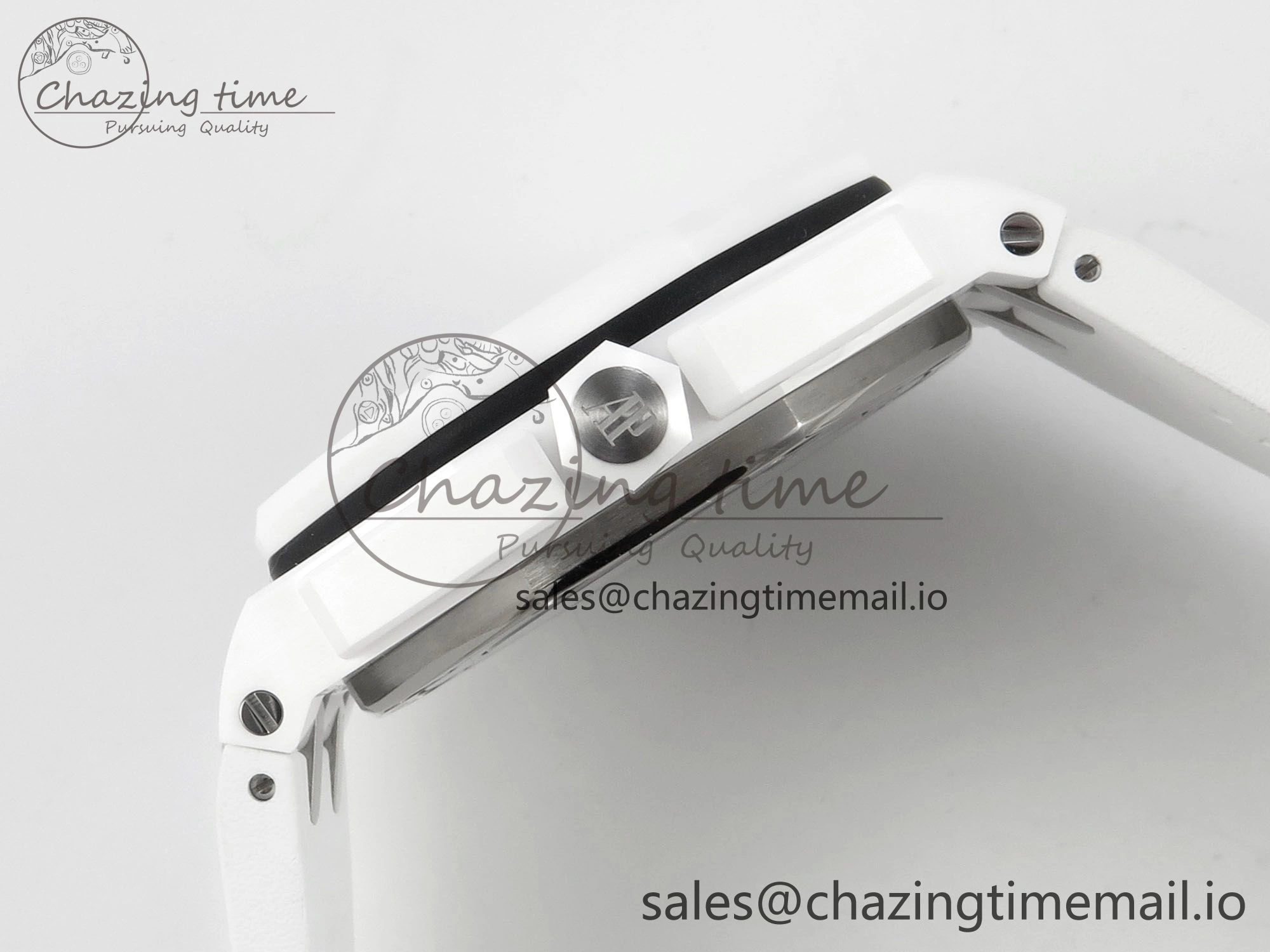Royal Oak Offshore Diver 15707 White Ceramic APSF White Dial on White Rubber Strap SH3120 Super Clone Upgraded 4257